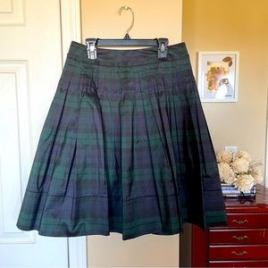Talbots Classic Plaid Pleated Skirt size 2 Petite